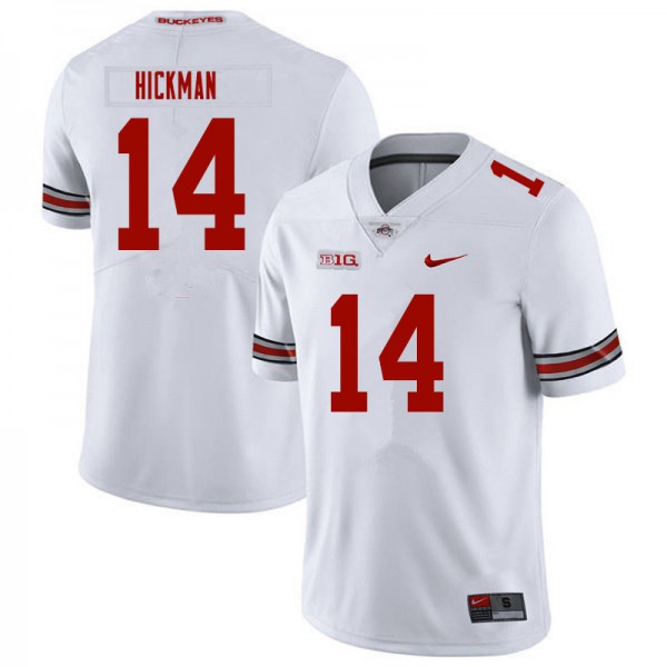 Ohio State Buckeyes #14 Ronnie Hickman Men High School Jersey White